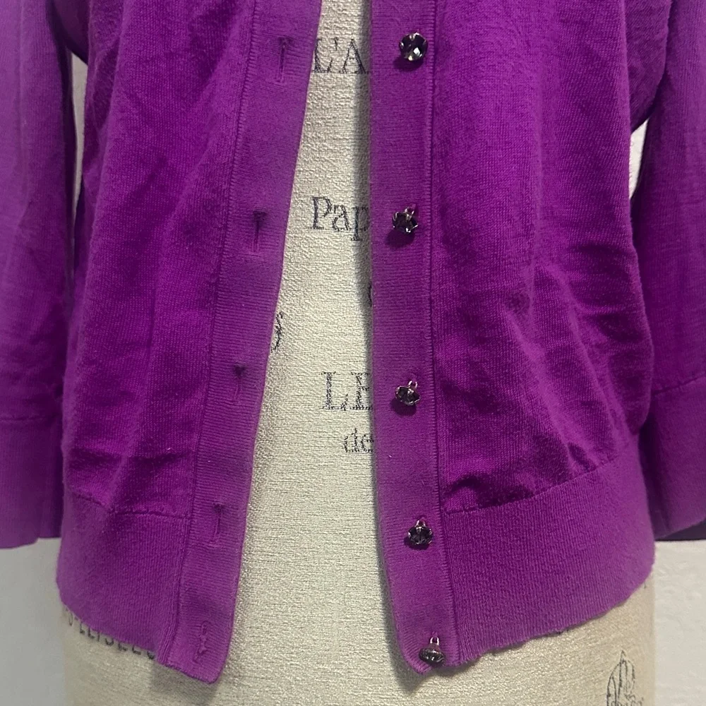 Purple‎ Pink Cardigan with Embellished Bling Collar